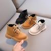 2022 Autumn/Winter Kids' British Style Solid Color Martin Boots with Side Zipper