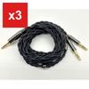 Replacement Headphone Cable by JSHiFi, "" (Quiet Night), 3.5mm Stereo, 1.5m 4-Core Silver-Plated