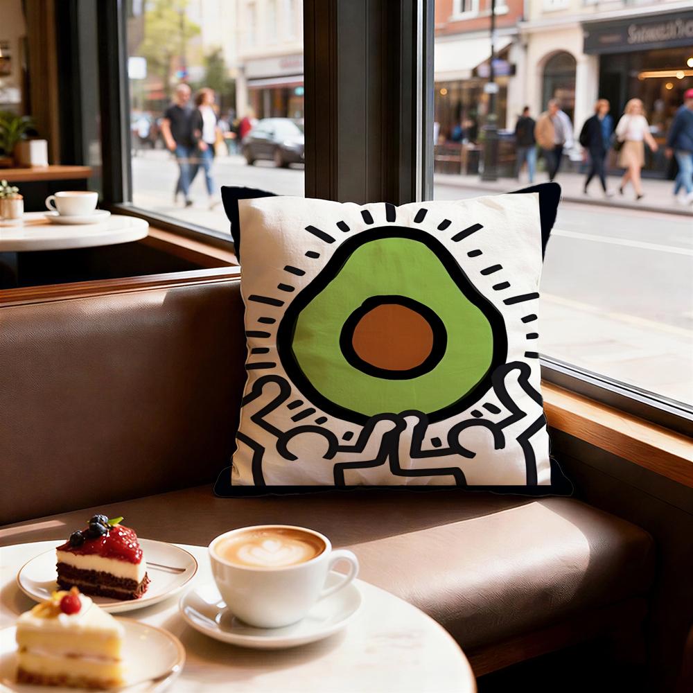 print pattern Avocado print Cushion Cover Decorative Cushion Cushions Covers Cover Sofa 50x50 Pillow 4 Piece 45x45 40x40