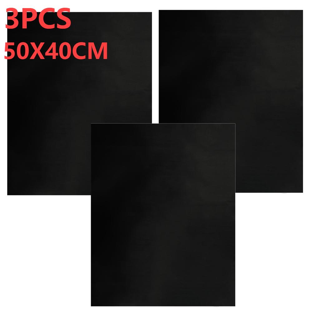 1-5PCS 40x50/33X40cm Oven Liners Grill Mat On Stick BBQ Grill Liners Reusable Arbecue Baking Liners Cook Pad Microwave Oven Tool