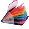 High Quality 13 Pockets Expanding File Folder PP Rainbow Inner Page Organ Bag Portable Document Bag School Office