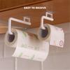 Kitchen Plastic Home Accessorie Paper Hanger Holder Self Adhesive