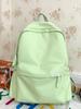 Large Capacity Backpack Female Backpack College Student Junior High School Student High School Bag Solid Color Simple Japanese Travel Bag