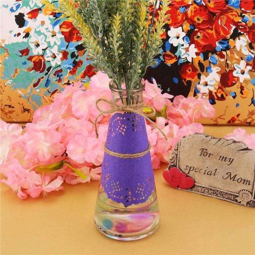 CCINEE Lace Paper Decorative Coasters (6 Colors, Approx. 120 Count)