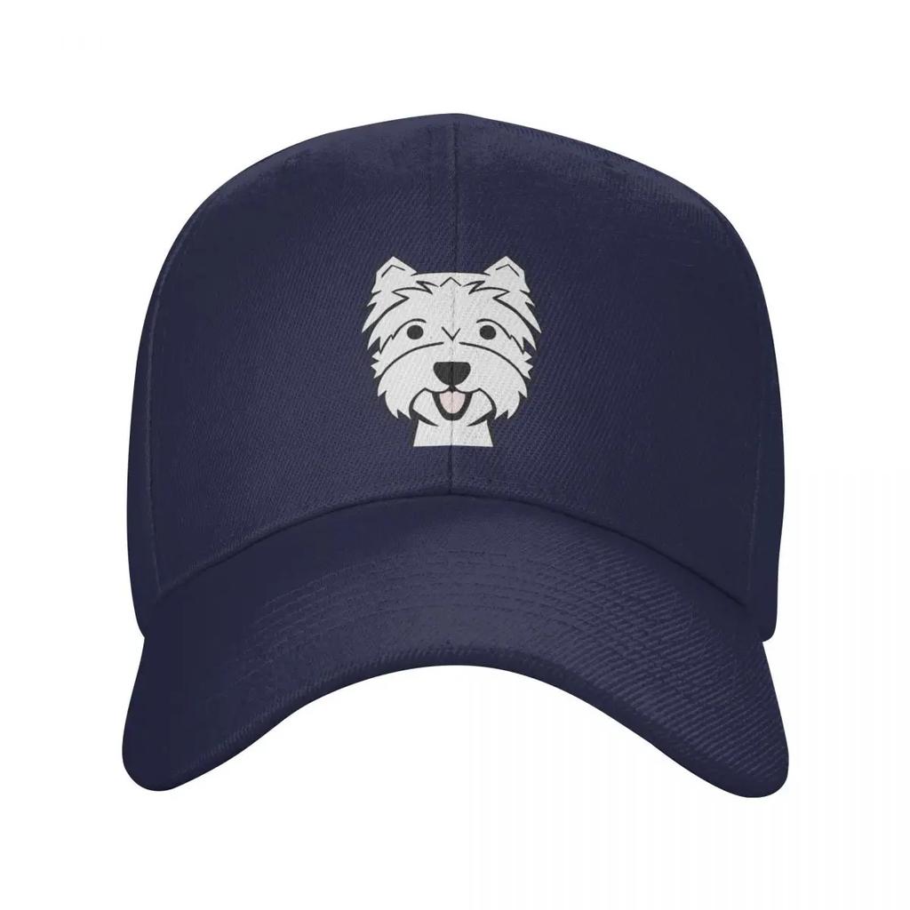 Custom Fashion West Highland Terrier Baseball Cap Women Unisex Adjustable Adult Westie Dog Dad Hat Spring Sun Hat