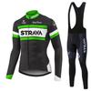 Men Women Cycling Jersey Pants Set Long Sleeve Breathable Riding Outfit Road Mountain Bike Use