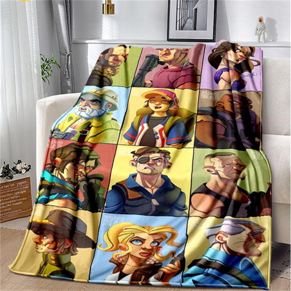 

Мягкое плюшевое одеяло с изображением ужасов «Ходячие мертвецы», фланелевое одеяло, одеяло для гостиной, спальни, кровати, дивана, чехол для пикника Bettdecke Flannel 75 x 100