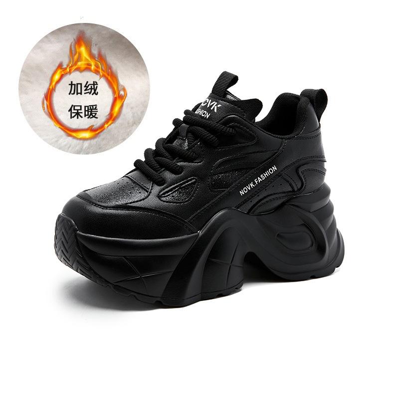 Fashionable Platform Sneakers for Women's Shoes Autumn and Winter 2025 New High-end Casual Inner Height Increase Daddy Shoes for Women Versatile
