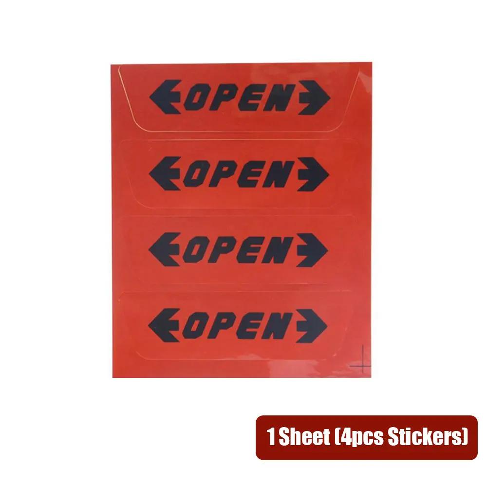 4PCS Car Door Open Reflective Universal Stickers Auto Exterior Night Reflection Warning Tape Colorful Safety Warning Reflective