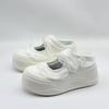Thick bottom heightening bag head half slippers women's 2025 summer new Velcro mesh breathable casual Mary Jane sandals