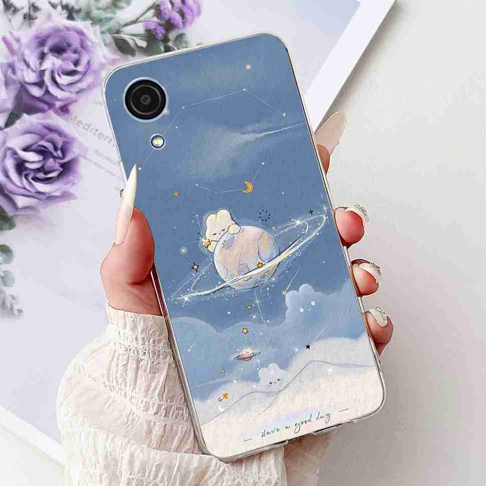 For Samsung Galaxy A03 Core 6.5" SM-A032F Soft Silicone TPU Cover For Samsung A03 Core 4G SM-A032M Fashion Flower Phone Cases