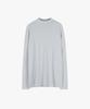 ESN Half Turtleneck Knit T-Shirt Light Gray