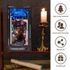 3D Wooden Book House Kit Bookcase Insert Decoration With LED Light DIY Doll House Model Kit Creative Bookend Kids Adult Gifts