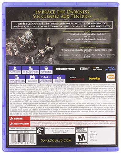 Dark Souls III The Fire Fades Edition (Import: North America) - PS4