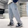 Boys' Fleece-Lined Sweatpants: Autumn/Winter Casual Loose Fit Sports Pants