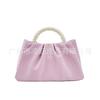 Cloud pleated bag summer new temperament hand carry pearl wrist handbag shoulder messenger bag