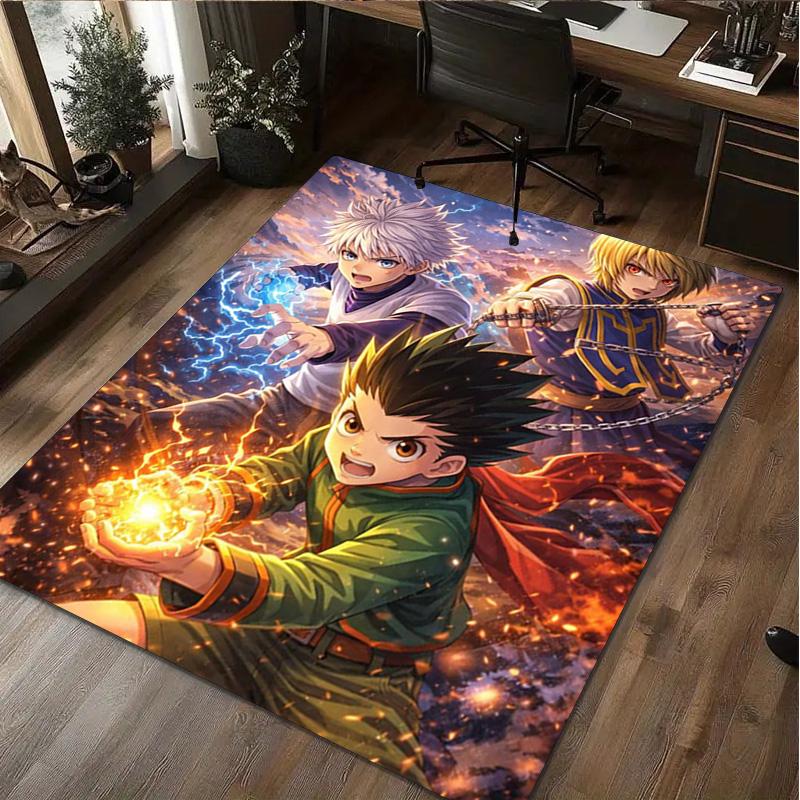 Hunter x Hunter Print Rug - Computer Chair Area Rug home decoration Carpet For Living Room Bedroom Flooring Mat