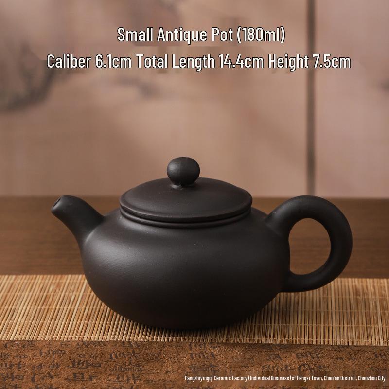 Classic Antique Style Red Clay Zisha Teapot for Office and Home Brewing