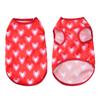 Dog Clothes For Small Medium Dogs Cat Love Heart Print Puppy Vest Coat Summer Breathable Chihuahua Yorkies Costumes Pet Clothing