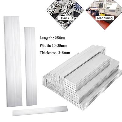 Aluminium Alloy 6061 T6 Rectangular Flat Bar Square Rod Plate Metal Strip Solid Stock For CNC Length 250mm
