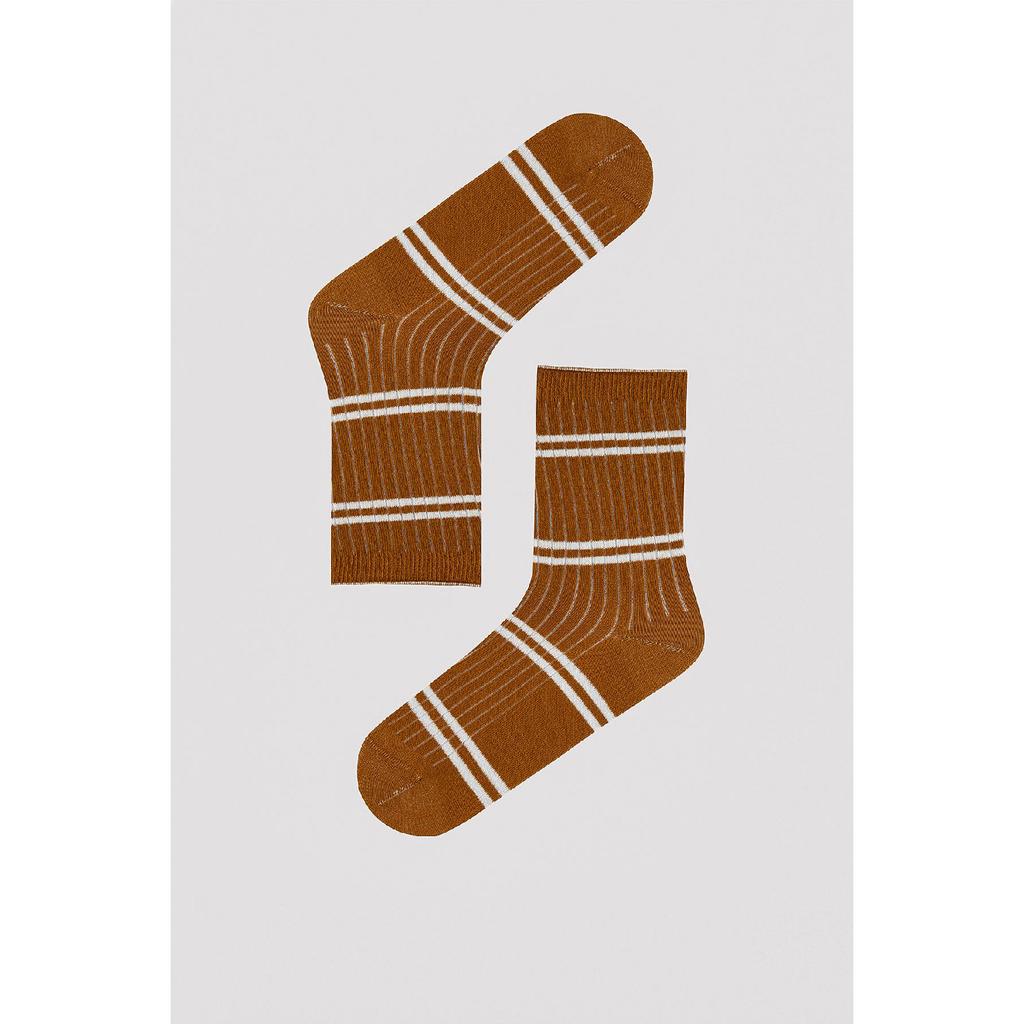 Block Striped 5 Socket Socks