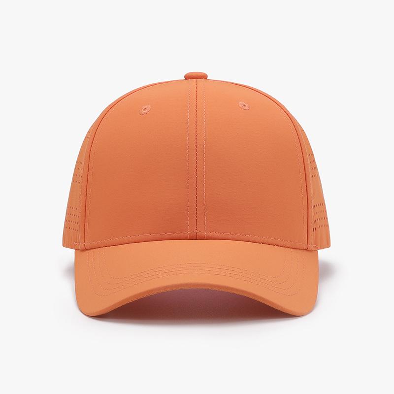 Summer New Solid Baseball Cap Women Men Hats Sunscreen Baseball Hats Cotton Outdoor Sport Running Visor Casual Cap With Pores оранжевый