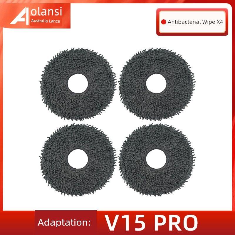 with Midea V15 Pro/Max Osmo Sweeping Robot Accessories Roll Side Brush Filter Mop Cloth Dust Bag Consumables