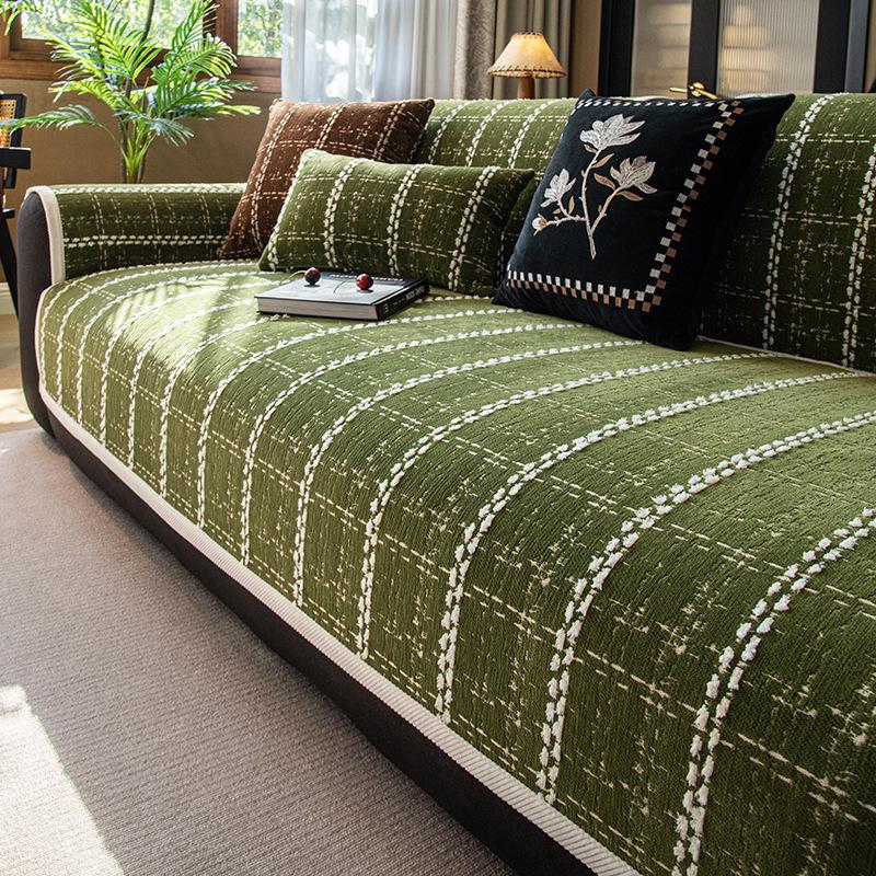 Modern Simple Wind Chenille Sofa Cushion  New Four-Season Universal Seat Cushion Non-Slip Sofa Cover Cover