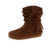 22 Herbst und Winter neue Ärmel runde Spitze mittelhoher Absatz Fee-Stil schöne Mode Stiefel Stiefel kurzer Schaft
