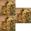 Metal Bee Wall Art Indoor And Outdoor 3d Sculpture For Garden And Bedroom Decorations