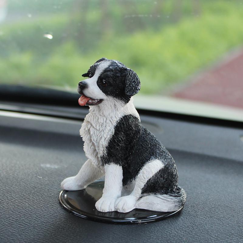 Simulated Dog Shepherd Resin Model Tabletop Figurine Micro Decoration Landscape