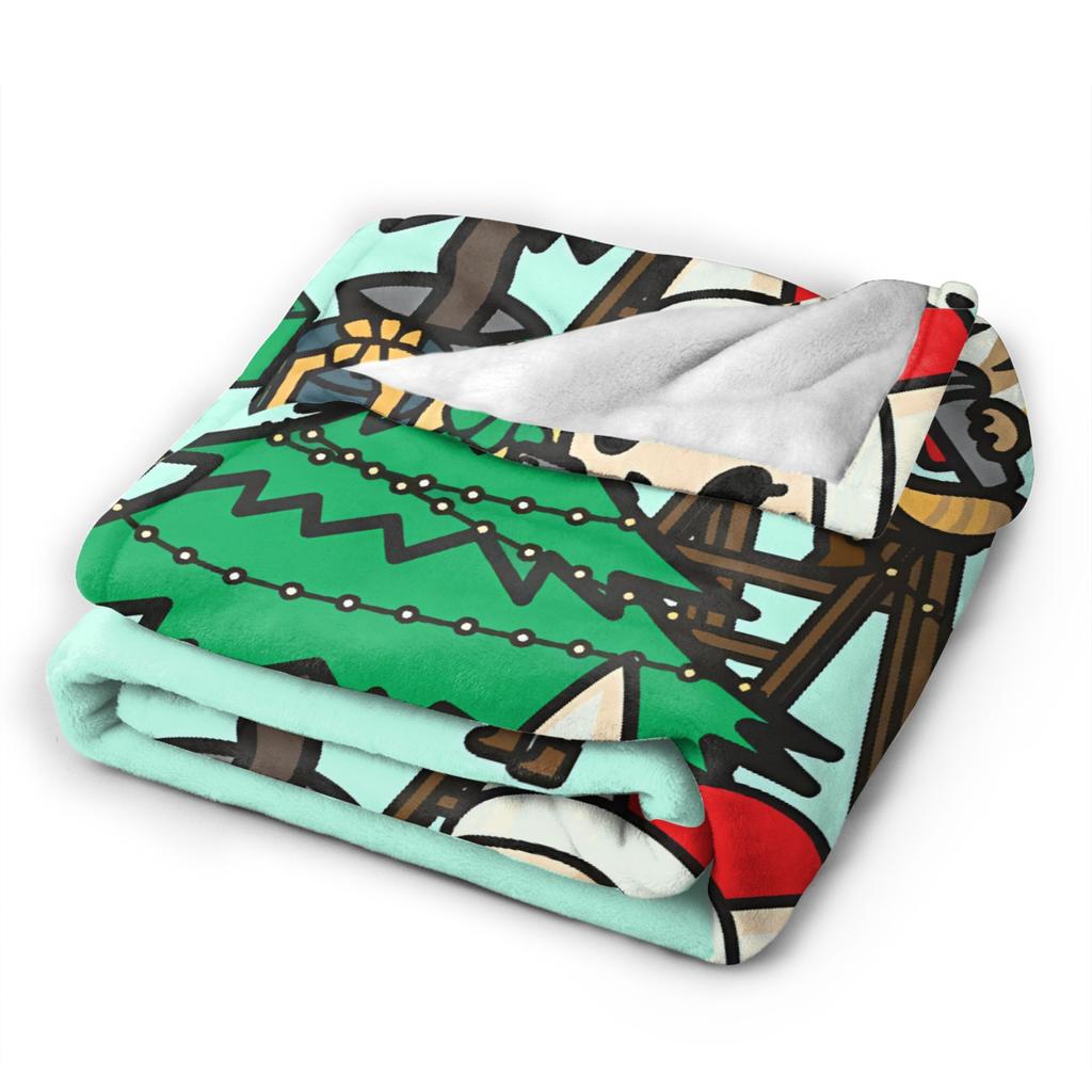 Aggretsuko Soft Warm Blanket Kids Adult Plush Throw Blanket Fluffy Bedroom Flannel Bedspread Sofa Bed Cover