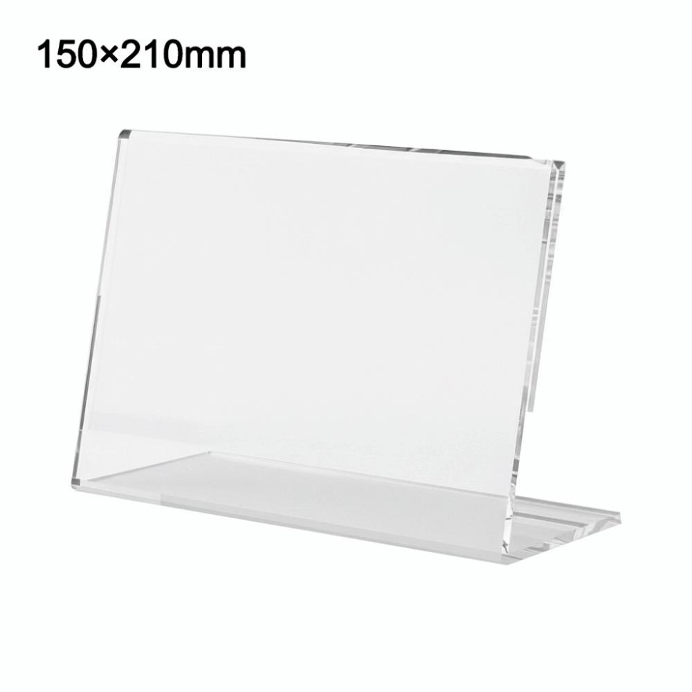 Transparent Acrylic Display Stand 10cmx15cm A6 Size Photo Frames Display Ad Frame Double Side Table Sign Holder Exhibit Display
