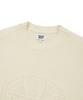 WACKY WILLY Embossed Logo Pullover Sweater Cream