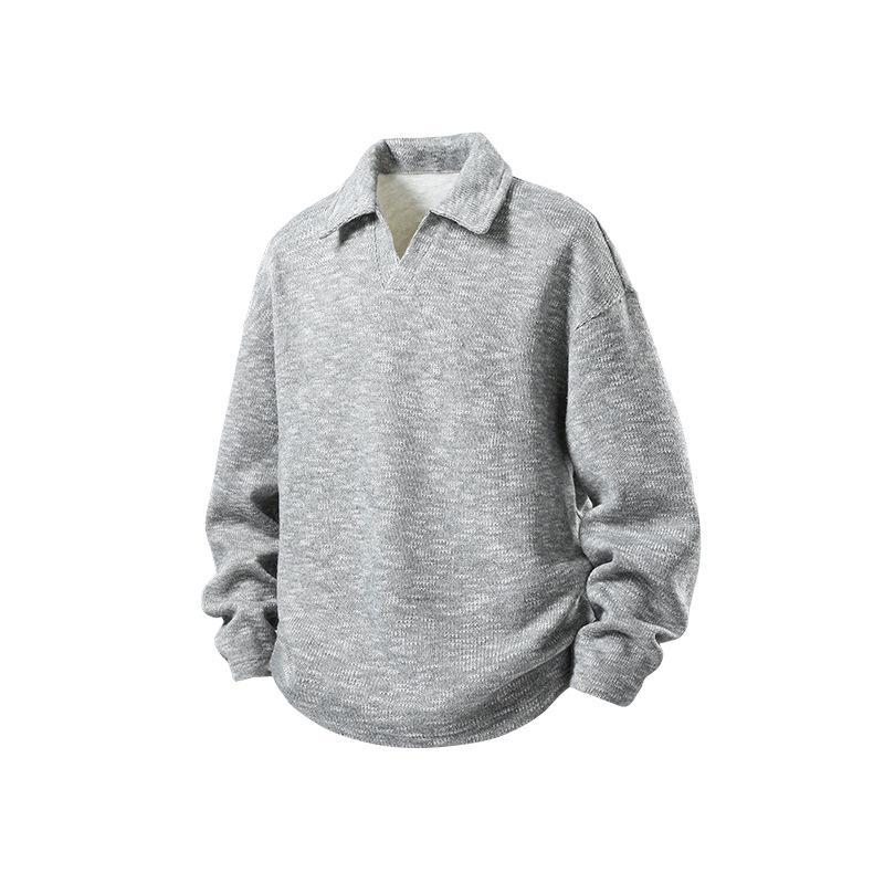 Men s Retro Nostalgic Long-Sleeve Hoodie: Elegant & Versatile Winter Style XL
