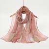 Farbverlauf Grün Aquarell Floral Bedruckt Modal Atmungsaktiv Leicht Gewicht Weiche Baumwolle Rayon Viskose Gewebt Modal Muslimische Frauen Schal