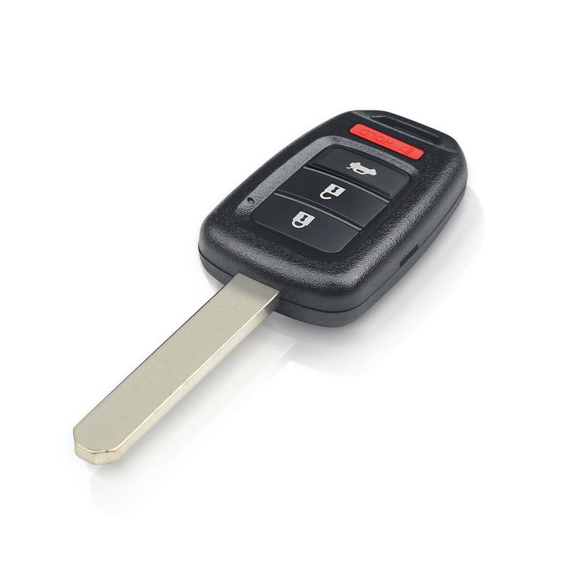 KEYYOU Uncut 3+1 4 Buttons Remote Car Key Shell Replacement For Honda GREIZ Civic CR-V City FRV XRV Vezel Blank Case Fob Cover