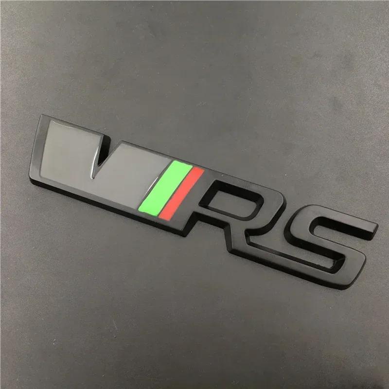 msdf2 For Skoda Rapid Kodiaq Yeti Karoq VRS 2 A7 Tour RS Octavia Fabia Superb Alloy Emblem Car Front Grille Badge Stickers Accessories