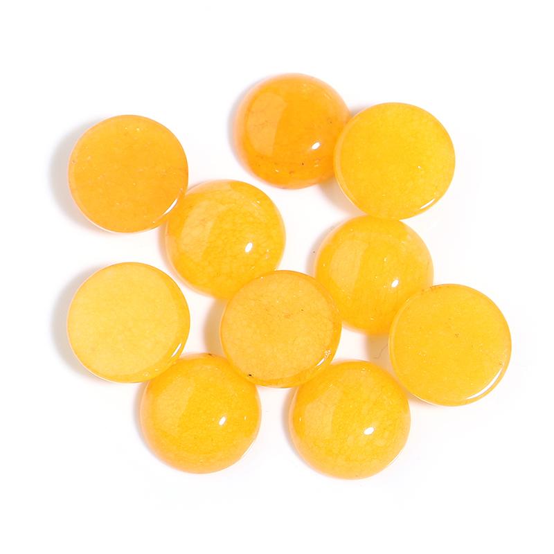 Round Natural Stone Cabochon For Jewelry Making Hemisphere Base Flatback Cameo Diy Handmade Pendant Ring Accessories