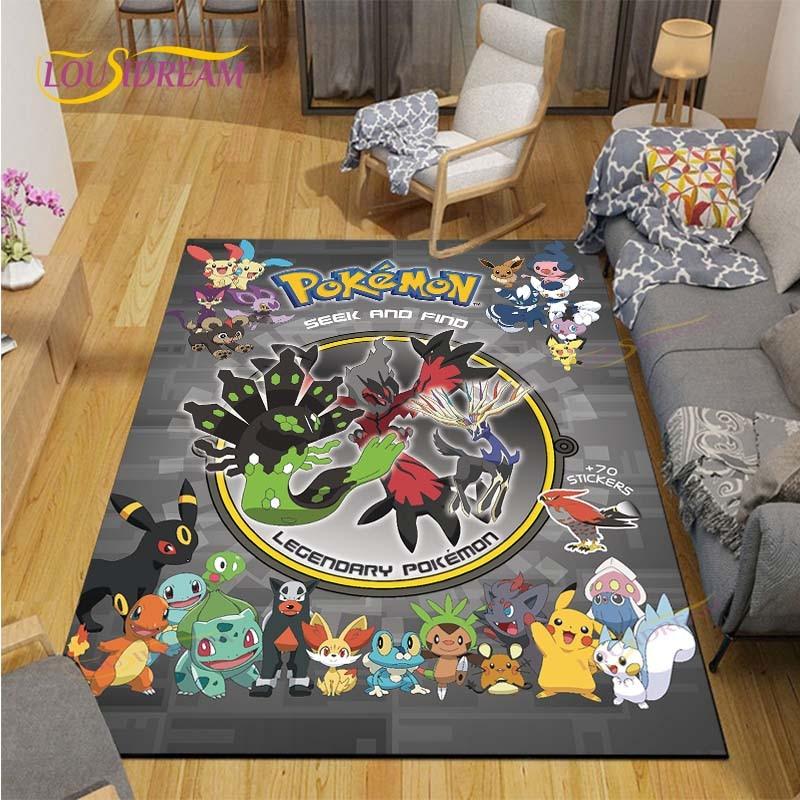 Χαλί Pokemon Χαλί Anime Παιδικά Χαλιά Σαλόνι Τραπεζάκι τσαγιού Χαλί Υπνοδωματίου Πλενόμενα Χαλιά Δαπέδου Χαλί Οικιακής Χρήσης Χαριτωμένο Χαλί