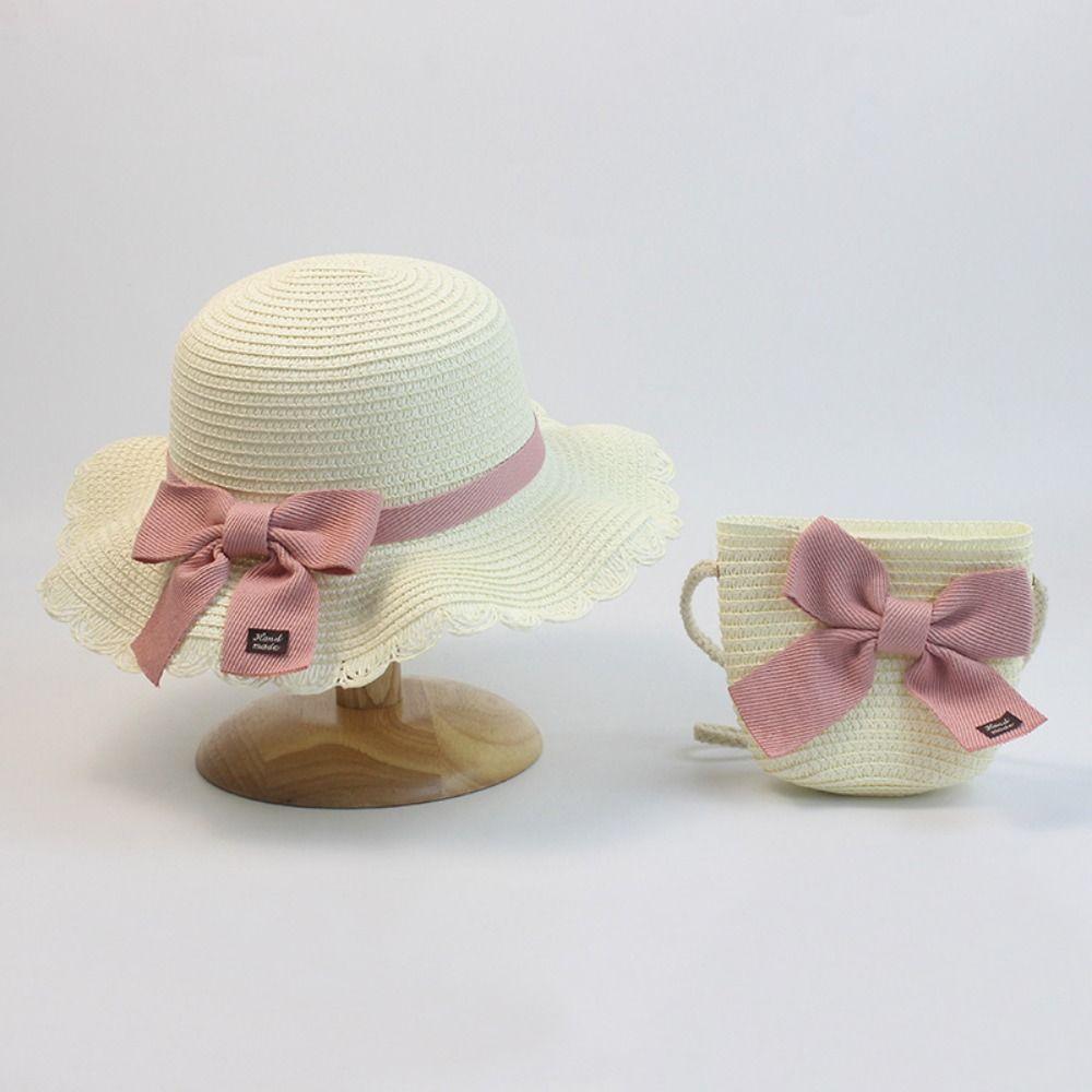 Ensemble de chapeaux de plage, de soleil, de pêcheur, de voyage, de paille, pour enfants et filles