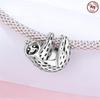 Pendants Charms Beads Copper Simple Sloth Pendants Bead Fits Genuine Bracelets For Jewellery Crafting ValentineS Day Gifts