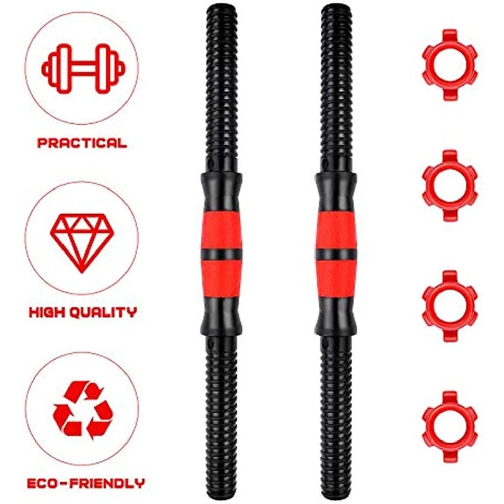 Home Gym Accessories Barbell Buckle PVC Threaded Dumbbell Handles New Threaded Barbell Bars