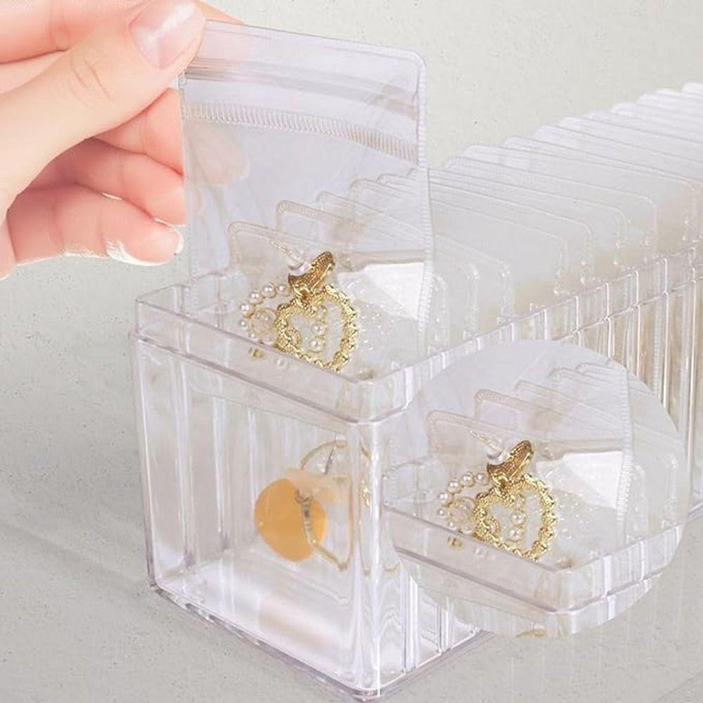 Transparent Acrylic Jewelry Box Keep Neat Jewelry Storage Case Clear Jewelry Organizer Earrings