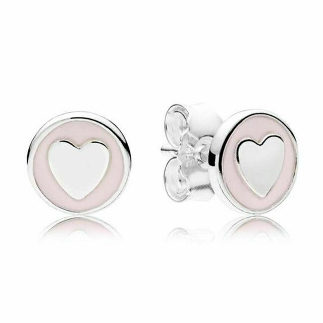 Nouveau 925 en argent Sterling mode boucle d'oreille Double Halo trèfle pétales d'amour coeur marguerite fleur Trio boucle d'oreille pour les femmes bijoux cadeau