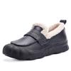 The first layer of cowhide velvet muffin thick-soled leather cotton shoes is fashionable and versatile. Winter warm and non-slip mother shoes