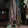 Artistic High-End Summer Ramie Camisole Dress with Fragrance Patch