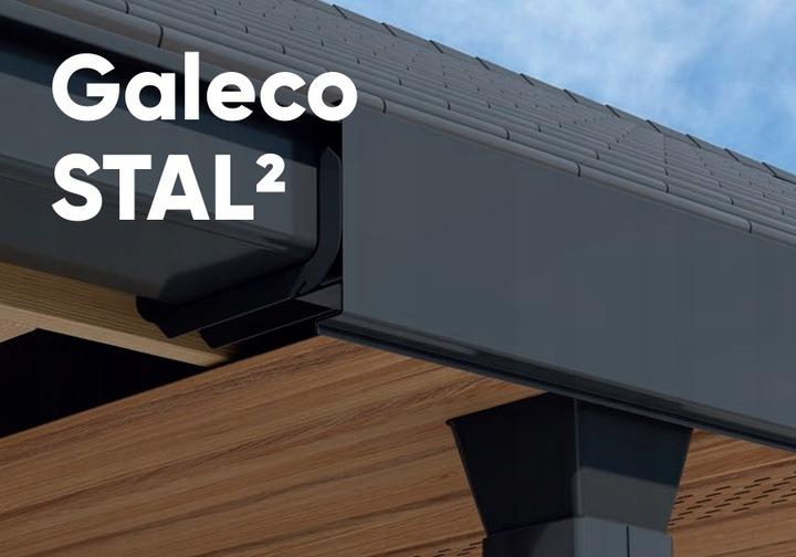 Kolano 72° Galeco Stal2 80X80Mm Grafit Ral7015