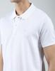 MONTE CARLO Mens Solid White Collar Neck Half Sleeve T-Shirt