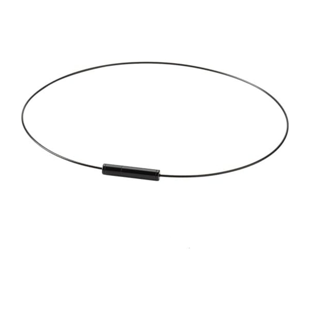 Phiten Rakuwa Extreme Geometry Necklace Black 43cm for Neck and Shoulder Relief